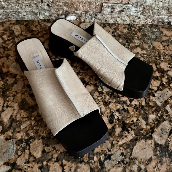 Miista Authentic Leather Clogs with Studded Strap - Picture 8 of 15